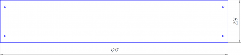 Стекло перед.1217х226 (ВТН-6)